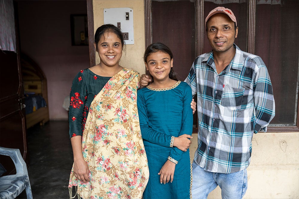 Paulwin avec ses parents