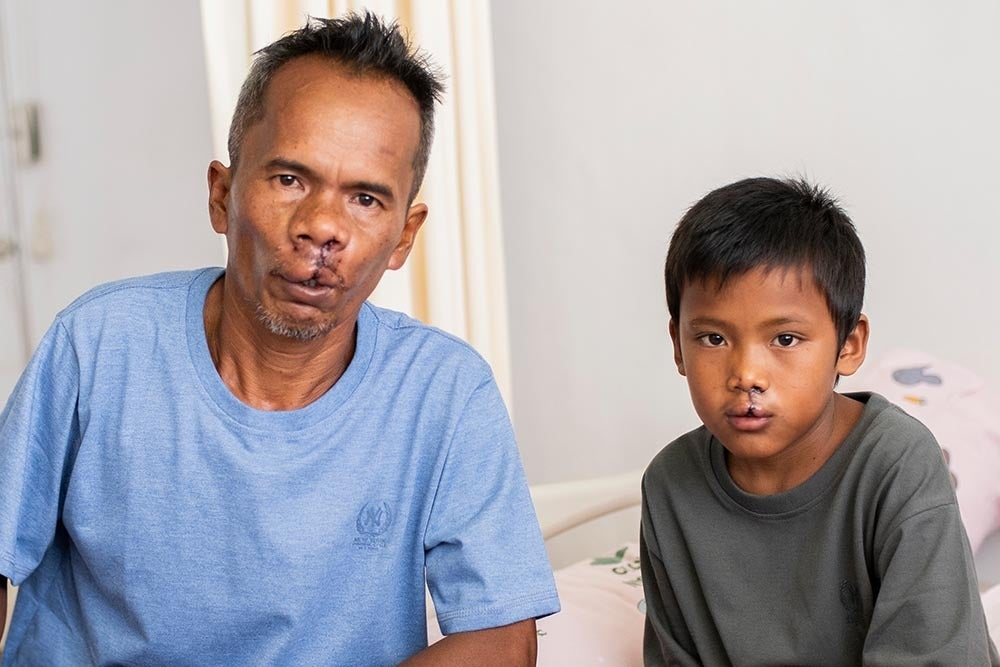 Alim, et son fils, Rajib