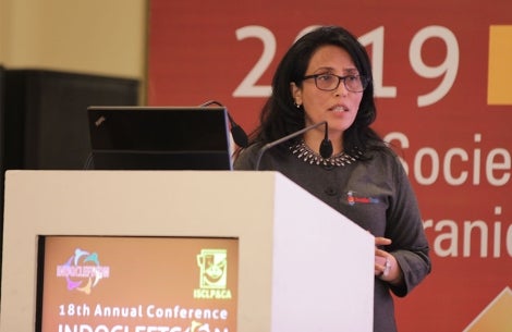 Mamta Carroll speaks at cleft con